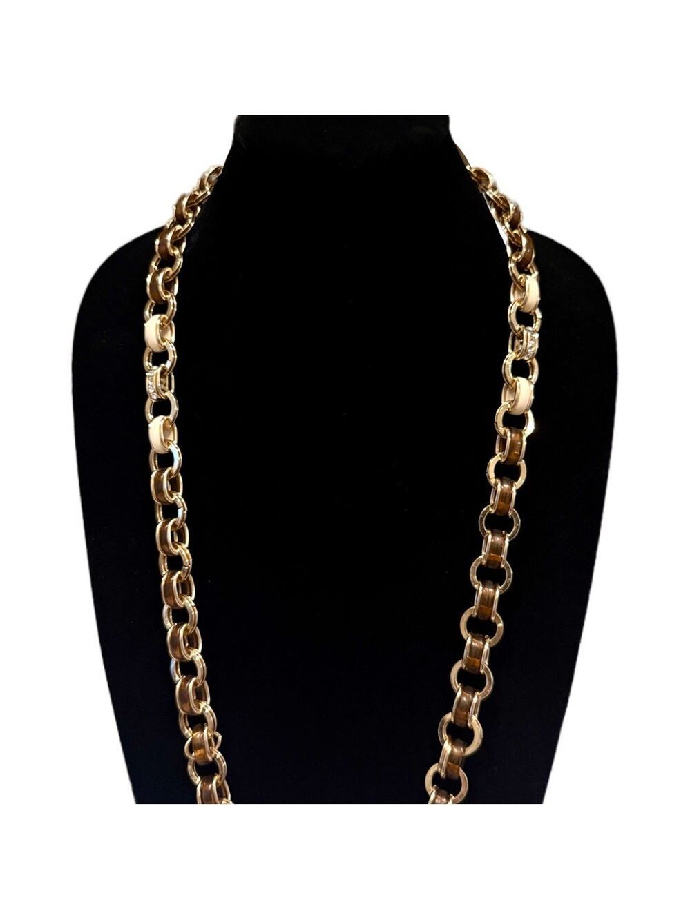 Talbots Gold and Tortoise Link Necklace - Picture 10 of 14
